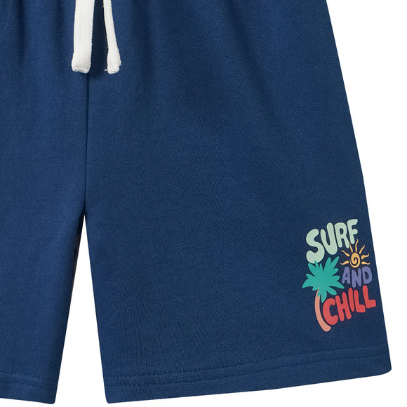 Jungen Sweatshorts mit kleinem Print