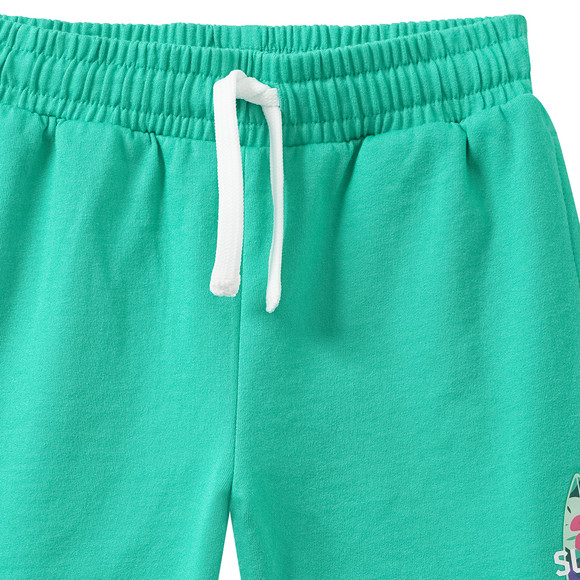 Jungen Sweatshorts mit kleinem Print