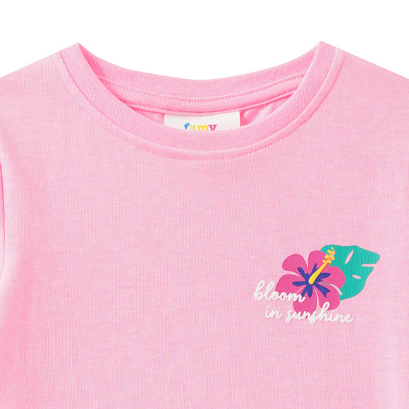 Mädchen T-Shirt mit Rücken-Print