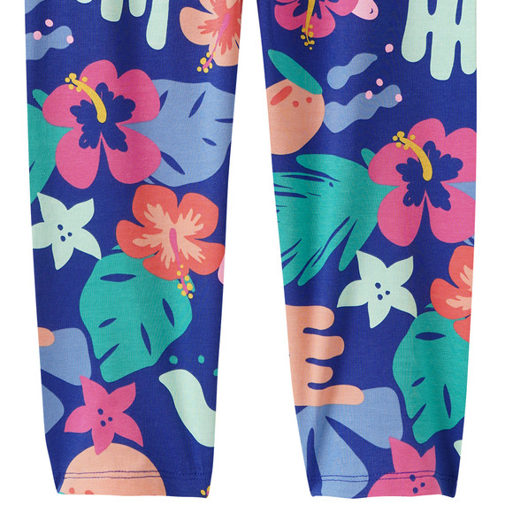 Mädchen Capri-Leggings im Tropical-Look