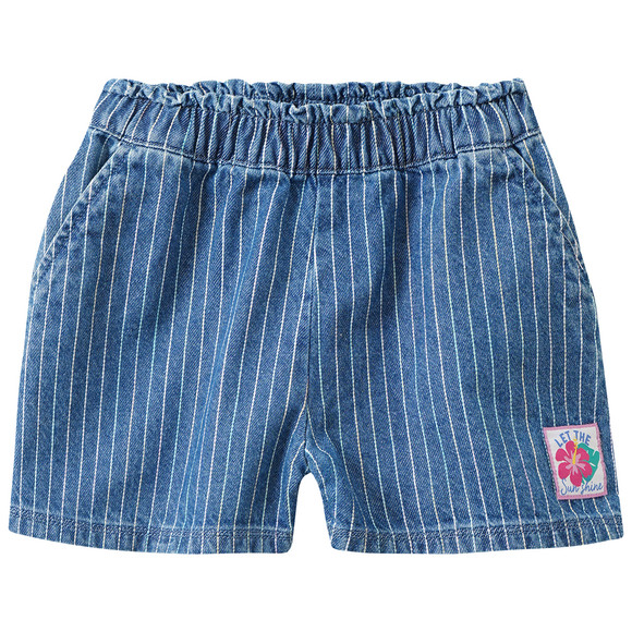 Mädchen Jeansshorts mit Streifen