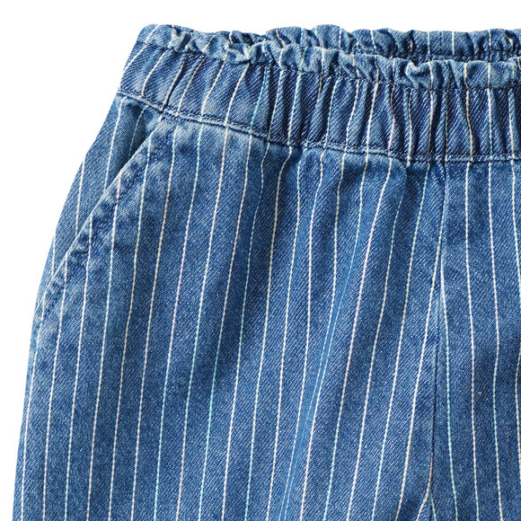 Mädchen Jeansshorts mit Streifen