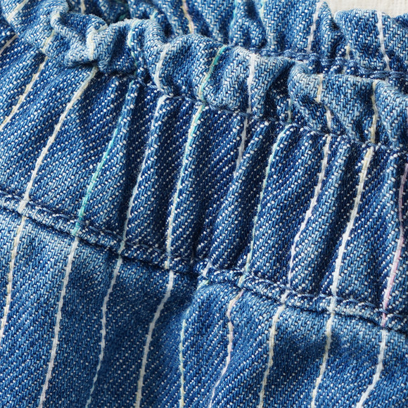 Mädchen Jeansshorts mit Streifen