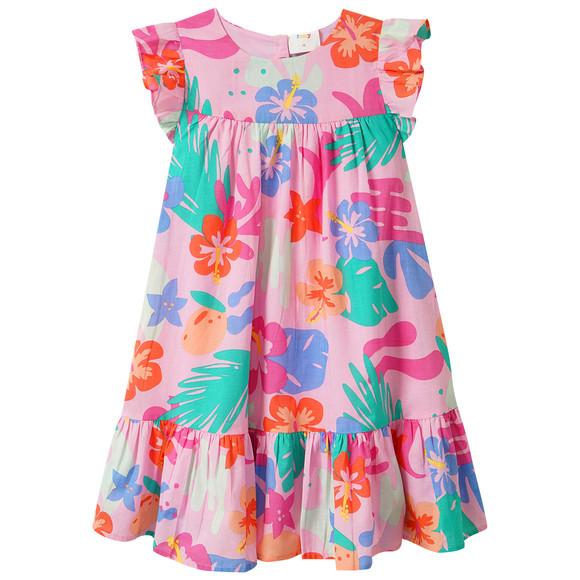 Mädchen Kleid mit Blumen-Allover