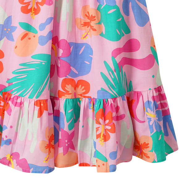 Mädchen Kleid mit Blumen-Allover
