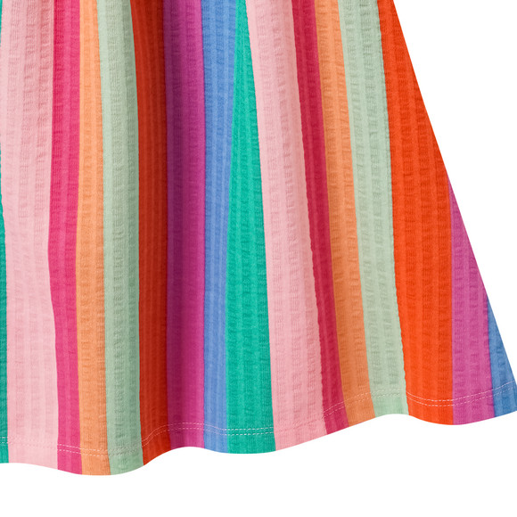 Mädchen Kleid mit bunten Streifen