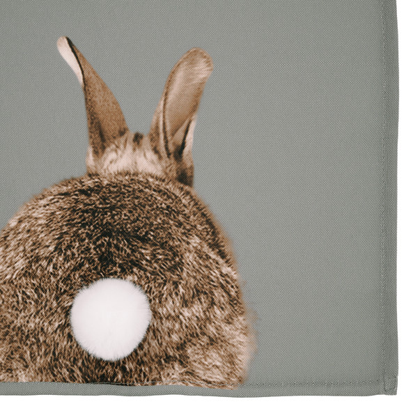 Tafelloper met konijnenprint