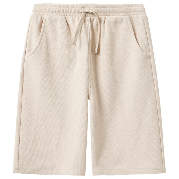 Jungen Joggingshorts mit Elastikbund creme