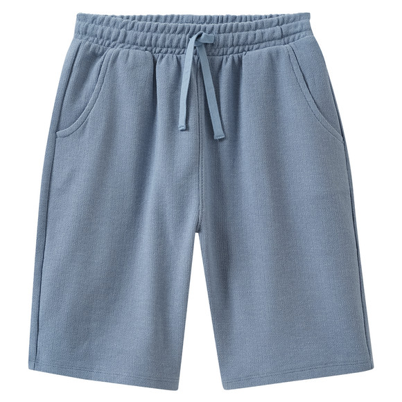 Jungen Joggingshorts mit Elastikbund taubenblau