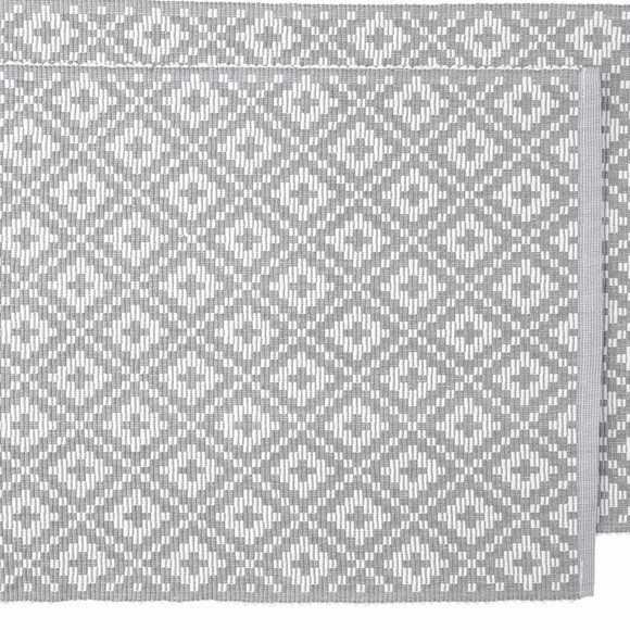 2 placemats met ribstructuur