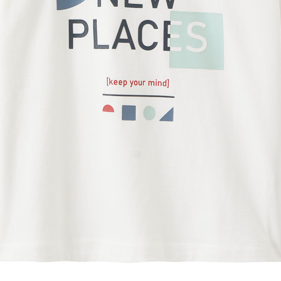 Jongens T-shirt met borstprint