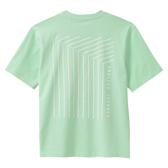 Jungen T-Shirt mit Rückenprint hellgrün