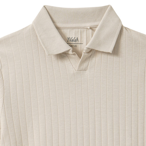 Jungen Poloshirt mit Rippstruktur