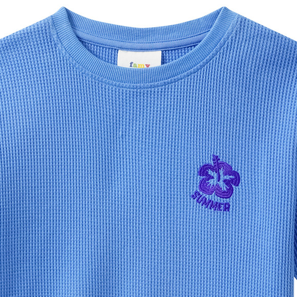Jungen T-Shirt mit Waffelstruktur