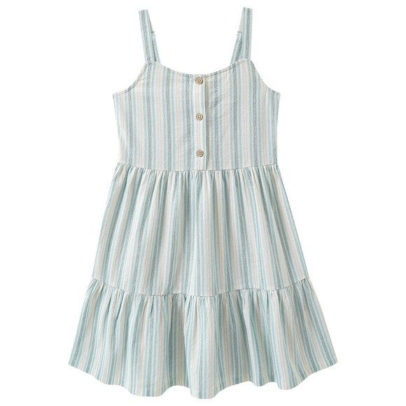 Mädchen Kleid im Streifen-Look