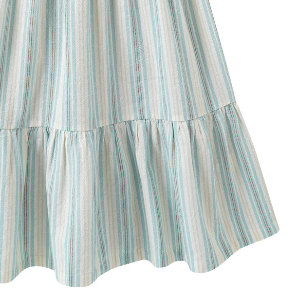 Mädchen Kleid im Streifen-Look