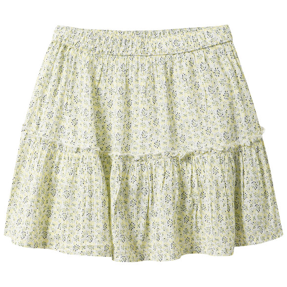 Mädchen Rock mit Shorts weiss / hellgrün
