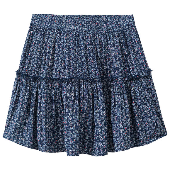 Mädchen Rock mit Shorts dunkelblau