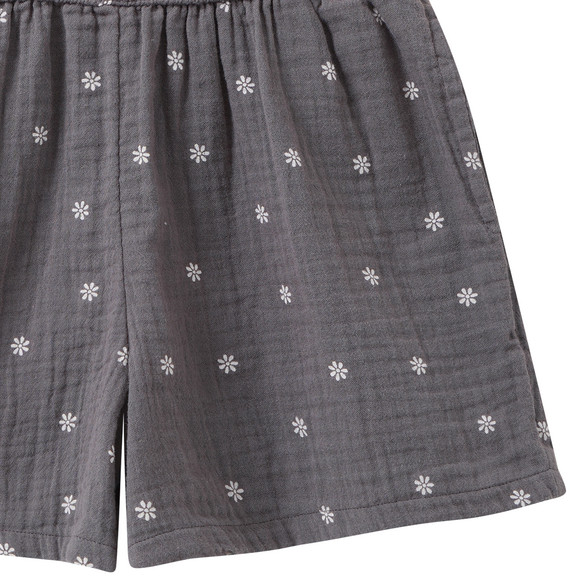 Mädchen Musselin-Shorts mit Blumen-Allover