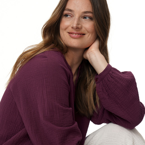 Damen Musselin-Bluse aus Bio-Baumwolle