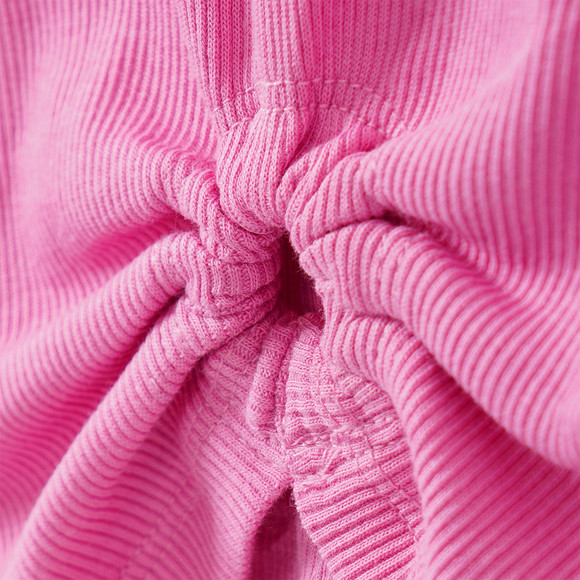 Mädchen T-Shirt mit Rippstruktur