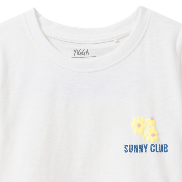 Mädchen T-Shirt mit Rücken-Print