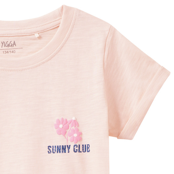 Mädchen T-Shirt mit Rücken-Print