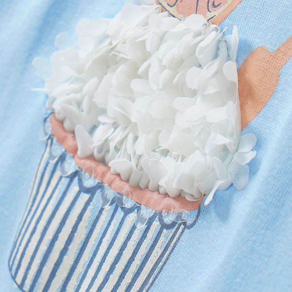 Mädchen T-Shirt mit Eis-Motiv