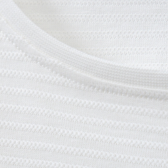 Meisjes T-shirt met gestructureerde strepen