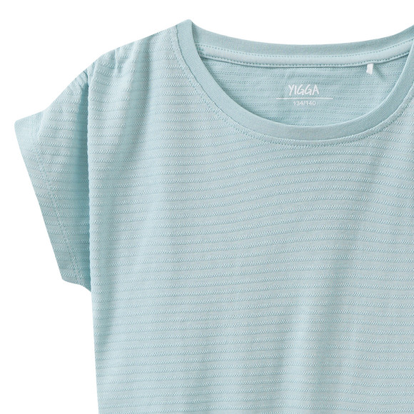 Meisjes-T-shirt met gestructureerd materiaal