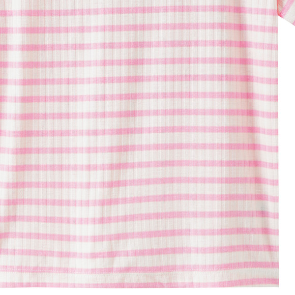 Mädchen T-Shirt mit Rippstruktur