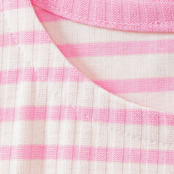 Mädchen T-Shirt mit Rippstruktur