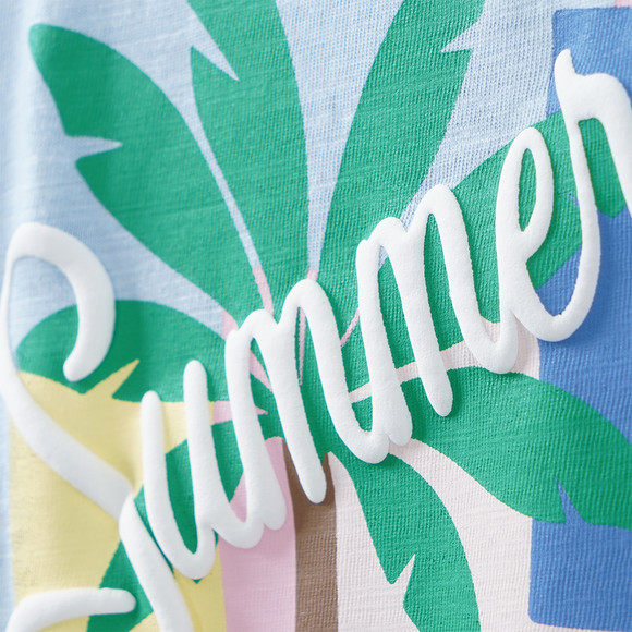 Mädchen T-Shirt mit Rücken-Print