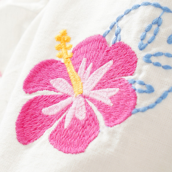 Mädchen Bluse mit Stickerei