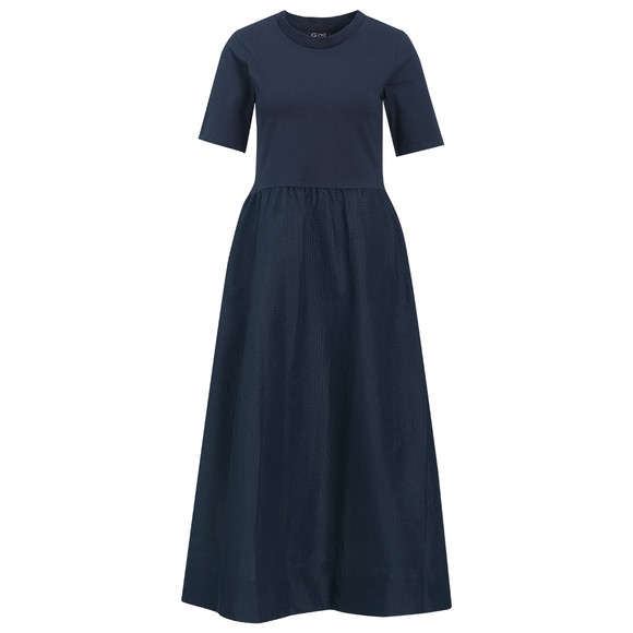 Damen Kleid in Seersucker-Struktur