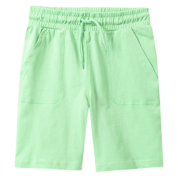 Jungen Joggingshorts aus Bio-Baumwolle hellgrün