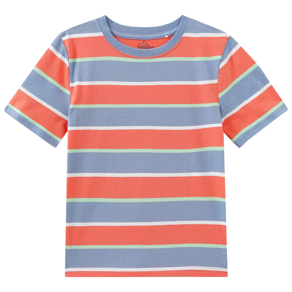 Jungen T-Shirt mit Streifen blau / rot
