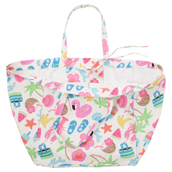 Strandtasche mit sommerlichen Motiven