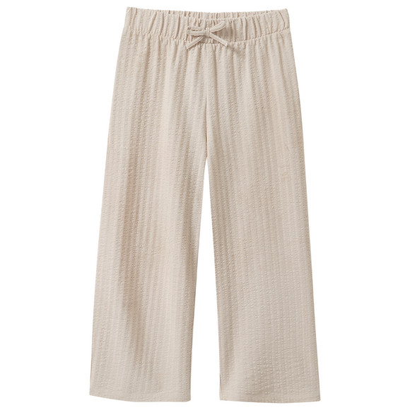 Mädchen Hose mit weitem Bein hellbeige