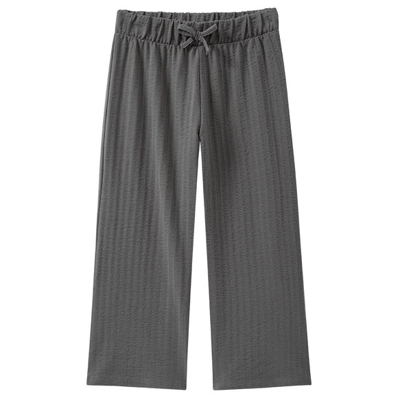 Mädchen Hose mit weitem Bein dunkelgrau