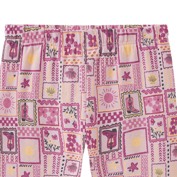 Mädchen Leggings im Patchwork-Dessin