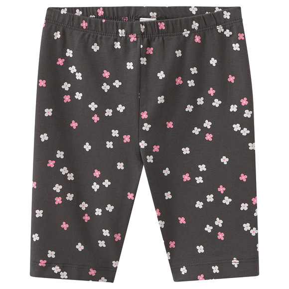 Mädchen Radler mit Allover-Print braun
