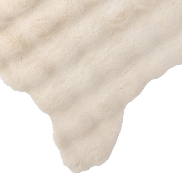 Tapijt van imitatiebont in langwerpige vorm