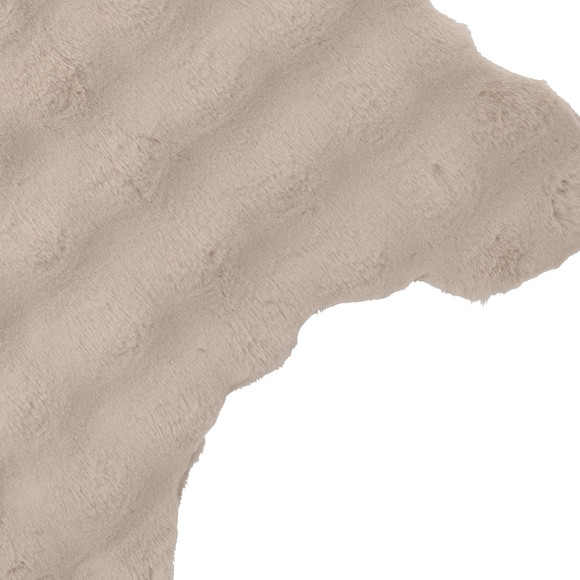 Tapijt van imitatiebont in langwerpige vorm