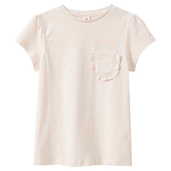 Mädchen T-Shirt aus Bio-Baumwolle weiss