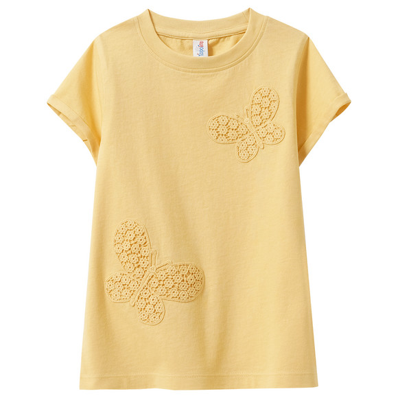 Mädchen T-Shirt aus Baumwolle gelb