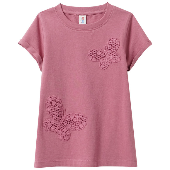 Mädchen T-Shirt aus Baumwolle beere