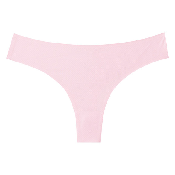 Seamless damesstring met honingraatstructuur roze