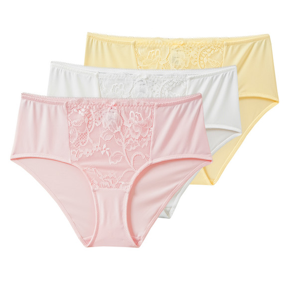 3 Damen Pantys mit Spitze
