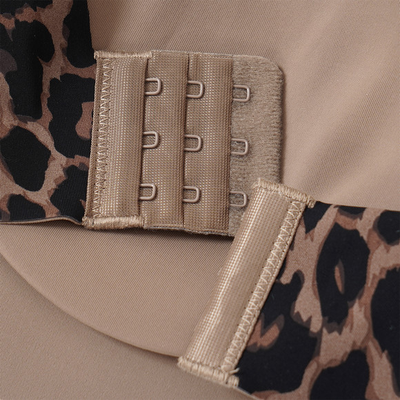 Naadloze bustier voor dames met luipaardprint